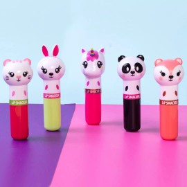 Lip Smacker Pack De 5 Balsamos Labiales Animalitos Kawaii - Lip Smacker