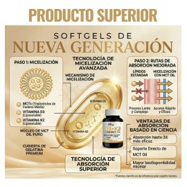Vitamina Mct Aceite Coco Puro Extra Virgen Oil Mayor Absorción Suplemento Alimenticio Vitaminas Mujer Hombre Oby 120 Capsulas Blandas Softgels Azucar