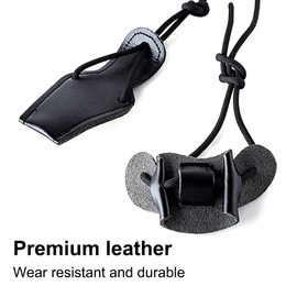 DONGKER Longbow Stringer, Thickened Nylon Recurve Tensioning Cord, Leather Long Bow Repair Cord Rope for Recurve Bow, Long Bow Accessories