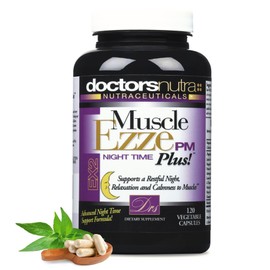 Doctors Nutra Muscle Ezze PM Plus - 3,000mg - Relaxant with Magnesium Glycinate - Gluten Free – 120 Capsules