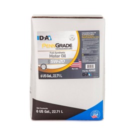 PENNGRADE 62825, Full Synthetic Motor Oil SAE 5W-20, 6 Gallon