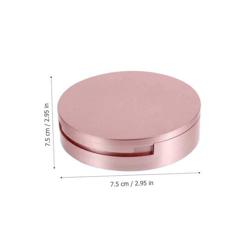 Ipetboom Eyelash Holder Pcs Plastic Eyelash Cases Round Rose Gold