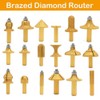 Senrise Electroplated Diamond Stone Marble Grinding Edge Router Bit with