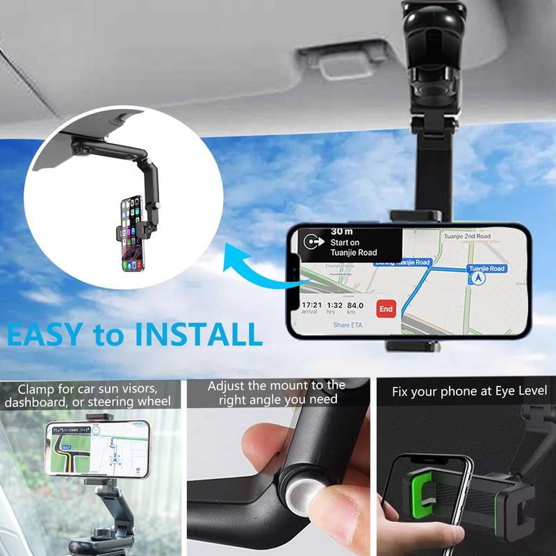 New 1080° Multi-function Sun Visor Universal 360 Degree Rotating Phone