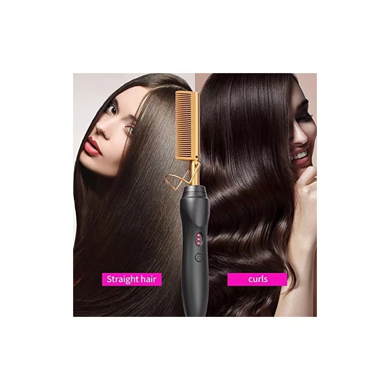 BudiGl Alisador De Pelo En Caliente, Peines Prensados Con Calor,