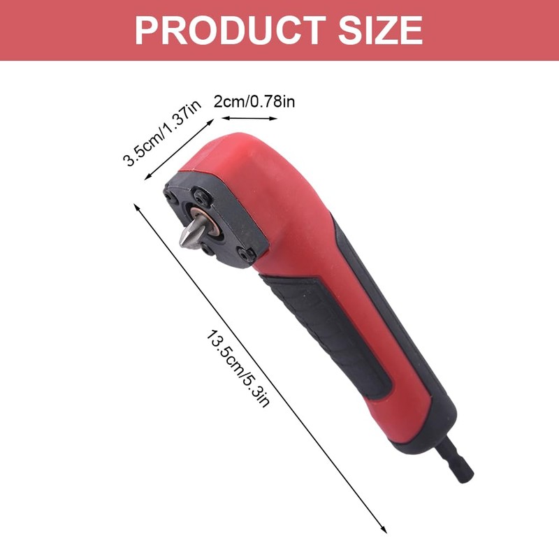 HAYOMAX Right Angle Drill Attachment,90 Degree Drill Adapter Electric Screwdriver