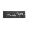 Goat Stable Sign Made of Slate with Name Door Sign