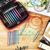 Dovhmoh 26 Pieces Aluminum Interchangeable Circular Knitting Needle Set,13 Size