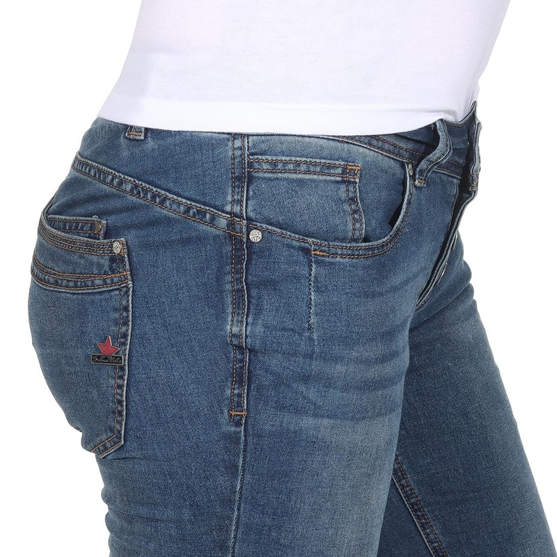 Buena Vista Malibu Women's Jeans Stretch Denim Medium Blue Size