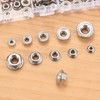 70 Pcs Hex Nuts, Lock Nuts with Flange Self-Locking, Flange