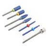 7pcs Nail Drill Bit Home Salon Portable Ceramic Cuticle Remover