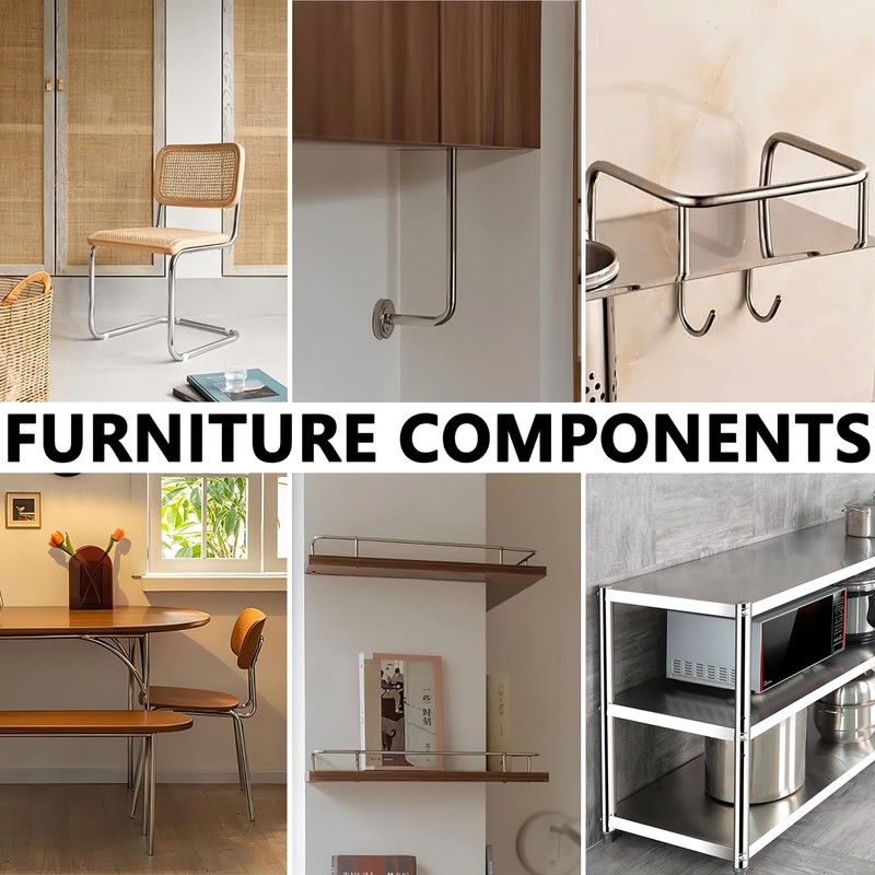 GLYIKAY 2PCS 6063 round Aluminum Tube, 16mm/0.63 inch OD x