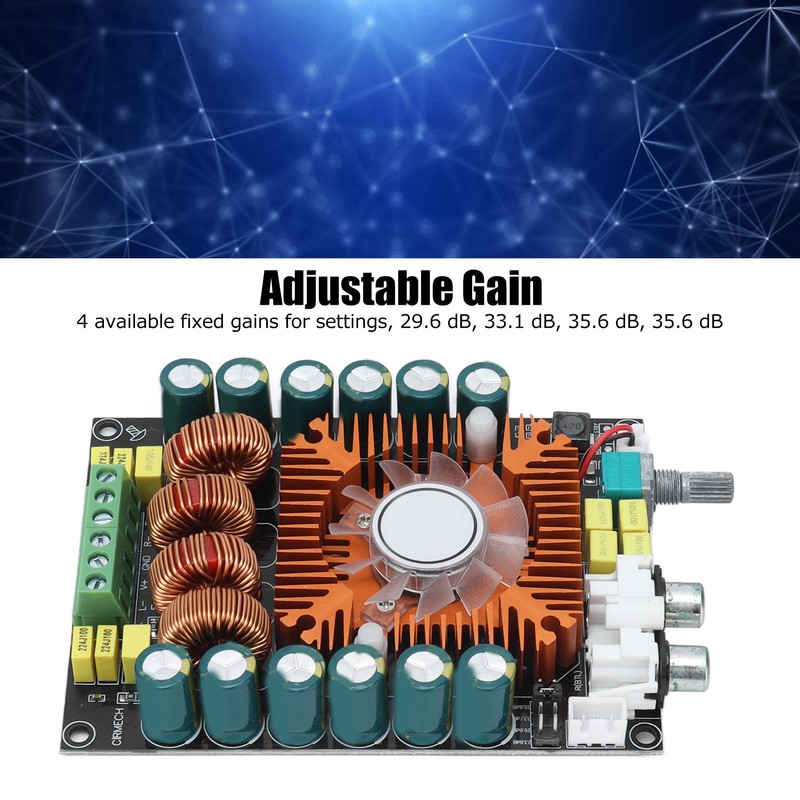 Digital Amplifier Board High Power 2.0 HIFI Stereo 160Wx2 TDA7498E