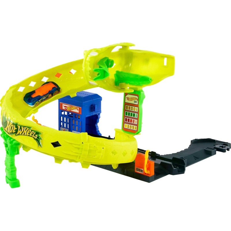 Hot Wheels City Snake Spiral Attack Speed Snap Track 1:64