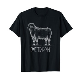 cute sheep with flower wool gifts for girls women ewe T-Shirt