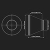 12" to 10" Duct Reducer with Rubber Gasket Round Reducer