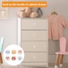 MOROBOR White Wooden Drawer Knobs, 6PCS Animal Pattern Decorative Knobs