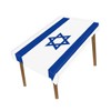 Petite Pine 60×82 Inch Rectangle Israel Flag Polyester Tablecloth,Large 5×6.8