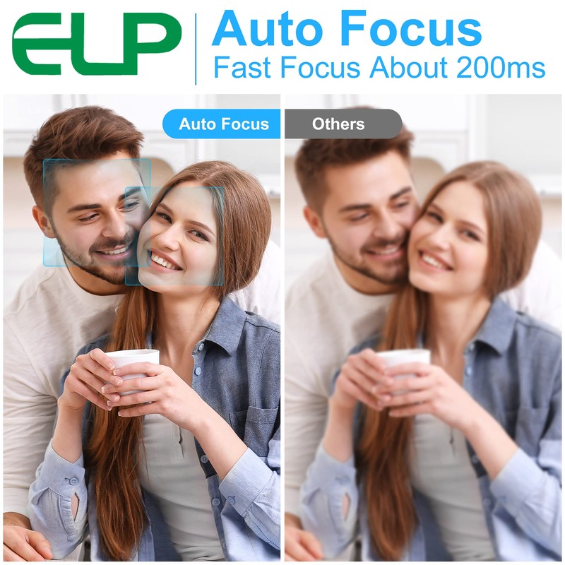 G 13MP Auto Focus USB Camera with Microphone for PC