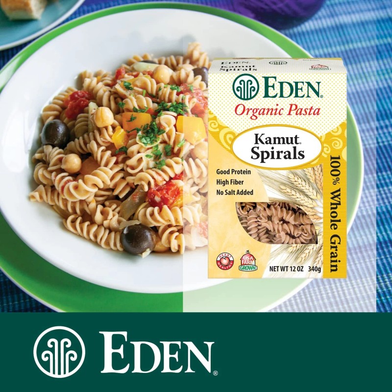 Eden Organic Khorasan Kamut Pasta Pack of 2 Whole Grain
