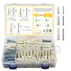 Kevinrooty 3 Sizes Self Drilling Drywall Anchors, 310PCS Nylon Plastic