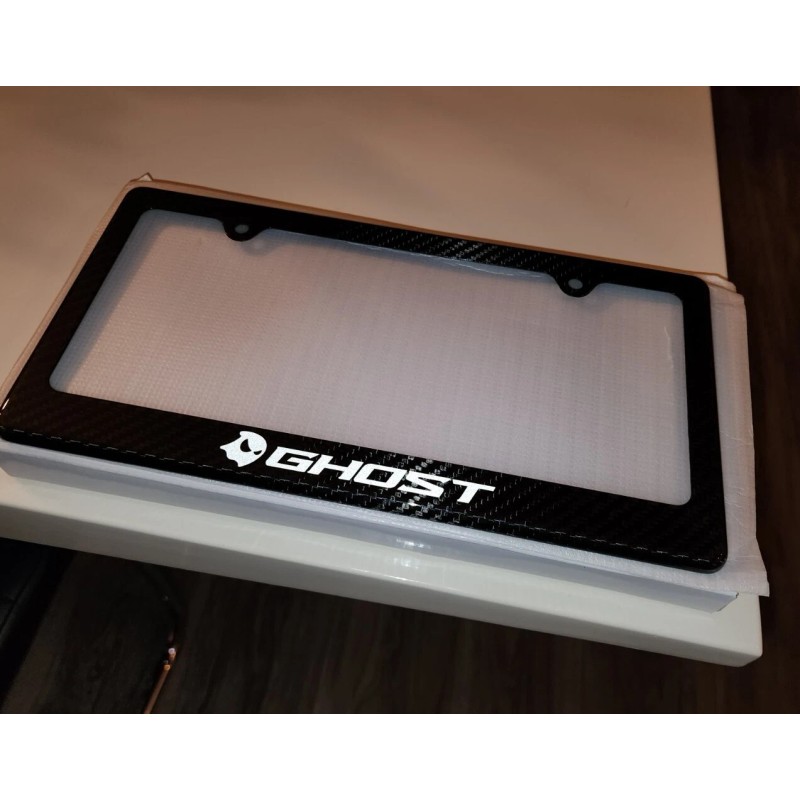 racing license plate frame Ghost Logo Street Racing Carbon Fiber