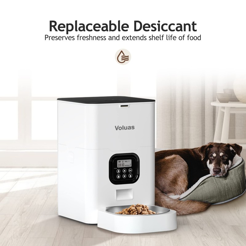 VOLUAS Automatic Cat Feeders - Timed Pet Feeder for Cats