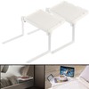 Carlo Milano Bedside Tray: Set of 2 Folding Bed Shelves,