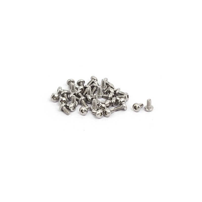 sourcing map 40pcs M2 x 4 mm 304 Stainless Steel
