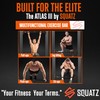 SQUATZ Adjustable Pull-Up Bar - Strength Training Exercise Equipment with