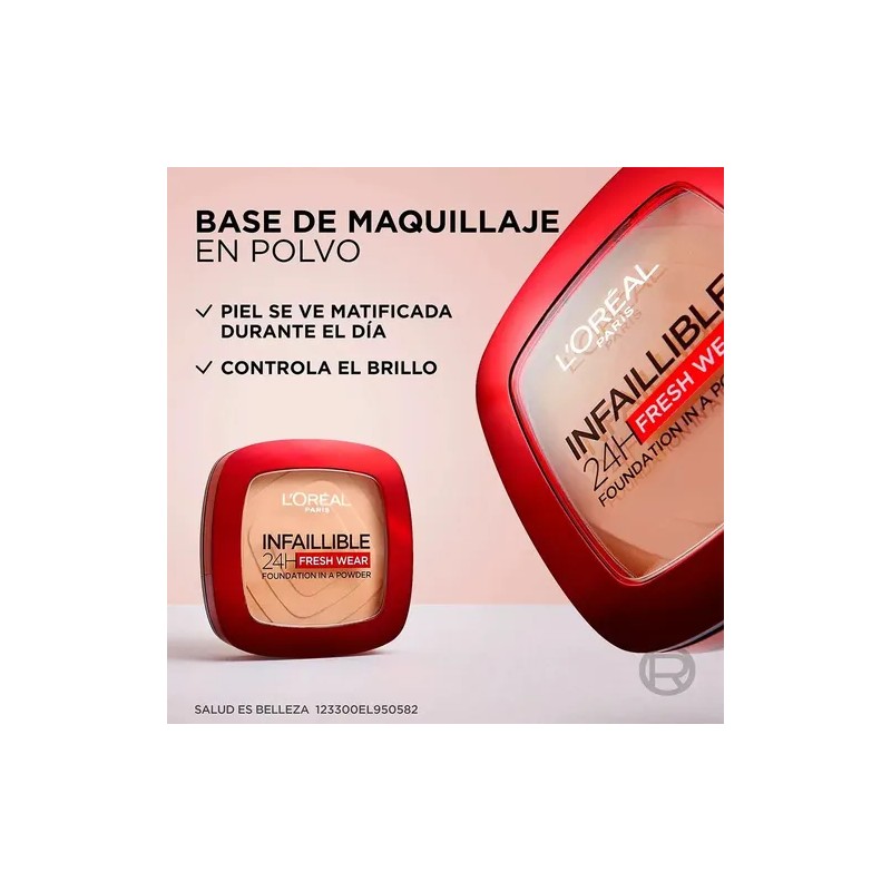 LOréal Paris Infallible 24h Fresh Wear, Base de Maquillaje en