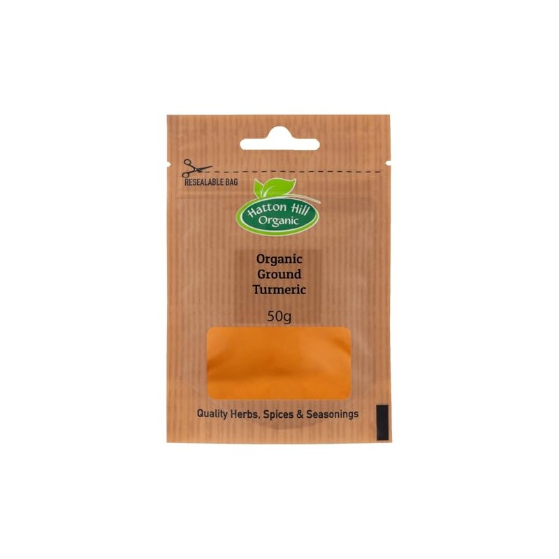 Organic Turmeric Powder 50g by Hatton Hill Organic