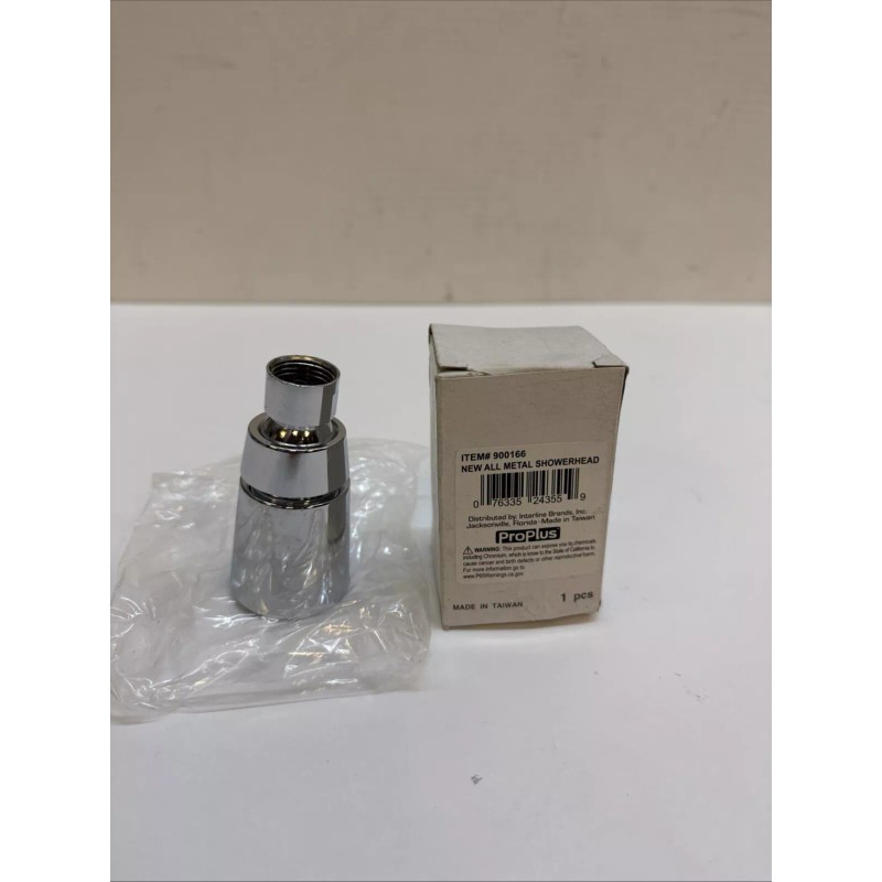 Proplus 5414-07 1-Spray 1/2 in. Showerhead All Metal in Chrome
