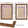 SNXJWA Brown 5x7 Picture Frame with Mat for 4x6 Display,
