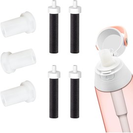 Brita Bottle Mouthpiece Replacement - 3PC Silicone Mouthpiece, 4PC Filter Cartridges, Bottle Parts