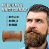 Handcrafted Pear Wood Beard Comb for Men - Fine and