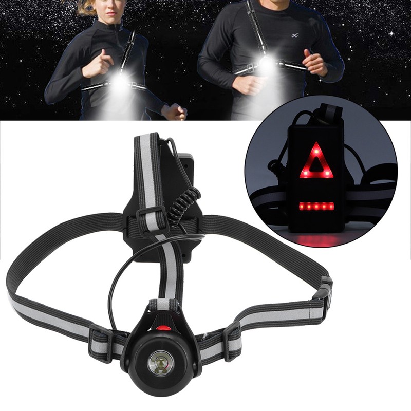 Outdoor Night Running Lights LED Chest Back Warning Light for