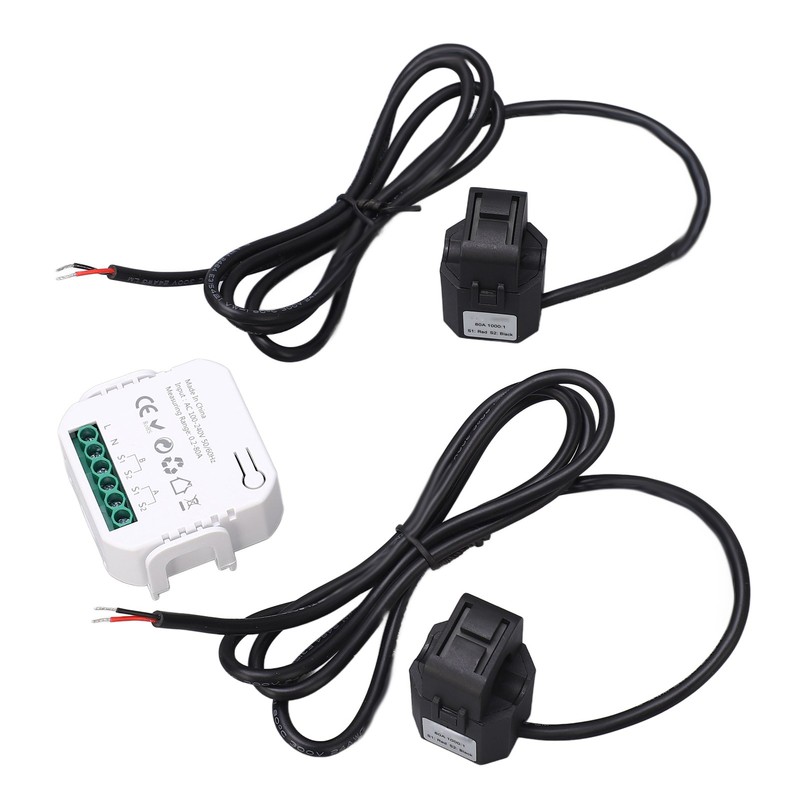 WiFi Smart Energy Monitor Single Phase Clamp Electricity Meter 100‑240V