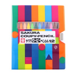 Sakura Crayons Colored Pencils, Coupy, Soft Case, 12 Colors, 5 Pieces, FY12-R1 (5)