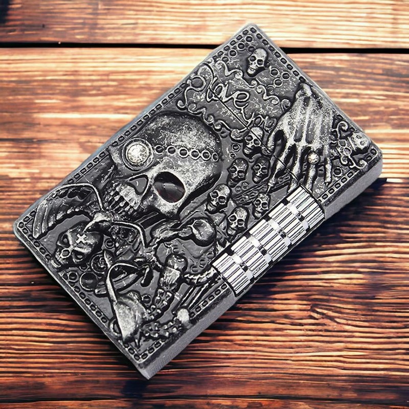 QFECT Skull Lighter, Refillable Butane Lighter, Lighter for Candles, Soft