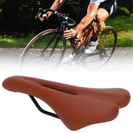 Tomotato Bicycle Saddle Universal Bicycle Seat Comfortable Saddle Mountain Bike Seat Cover Ergonomic Bicycle Seat for Vehicles with Narrow Tyres Road Bike Mountain Bikes (Brown)