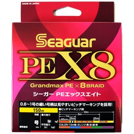 Seaguar Line PE Line Seagar PE X8 Fishing PE Line 150m 0.6 14lb (6.4 kg) Multi