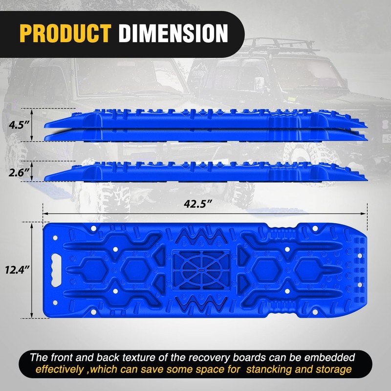 Nilight Recovery Off-road Traction Boards with Jack Lift Base Emergency