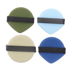 PACKOVE Dual-Sided Makeup Powder Sponge 4pcs Hydrophilic Wet Dry Application Sponge for Cosmetics for Skin Types