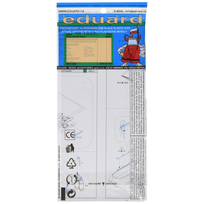 Eduard EDP481022 Scale Model Upgrade kit, Various