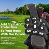 Golf Iron Headcovers Magnetic Printed Embroidered Numbers 11 Pack,Golf Iron