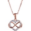 LuckyLy Collares para Mujer Acero Inoxidable y Zirconia Cúbica Regalos