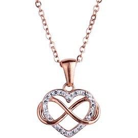 LuckyLy Collares para Mujer Acero Inoxidable y Zirconia Cúbica Regalos Mamá