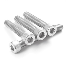 TeeTsy M3-0.5 * 18mm Socket Head Cap Screw Metric, 304 Stainless Steel Socket Bolt, Full Thread, Allen Hex Drive, Bright Finish, Machine Thread, Coarse Thread UNC, (M3×18mm(75pcs))