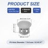 PATIKIL 8mm/5/16 Plastic Hole Plugs, 40 Pcs Flush Type Round